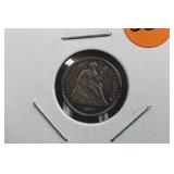 1861 AU/BU Seated Liberty Half Dime *LUSTRE*
