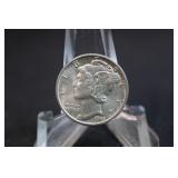 1943-D Uncirculated Mercury Silver Dime