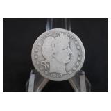 1910 Barber Silver Quarter