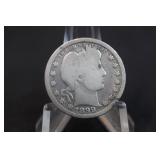 1899 Barber Silver Quarter