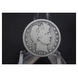 1908-O Barber Silver Quarter