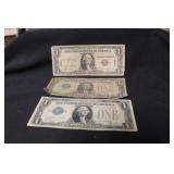 $1 Hawaii And 2 Funny Back notes.