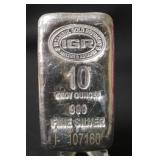 10oz .999 Pure Silver Bar