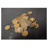 Lot of 50 Unsearched Wheat Cents