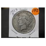 1923-D U.S. Silver Peace Dollar