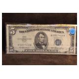 1953 $5 Silver Certificate Bank Note