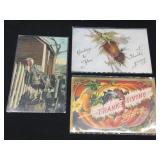 Lot of 3 Vintage Thanksgiving Postcards