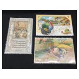 Lot of 3 Vintage Thanksgiving Postcards