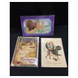 Lot of 3 Vintage Thanksgiving Postcard