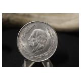1954 Mexico 5 Peso Silver Coin