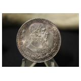 1963  Mexico 1 Peso Silver Coin - Excellent