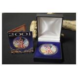 2001 In Full Color 1oz .999 Silver Eagle