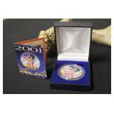 2001 In Full Color 1oz .999 Silver Eagle