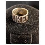 .925 BIKER Ring - Size 11  14.12 grams  CN