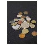 Lot of Unsearched Foreign Coins - See Pics