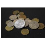 Lot of Unsearched Foreign Coins See pics