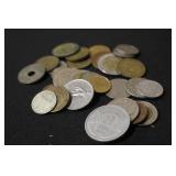 Lot of Unsearched Foreign Coins See pics