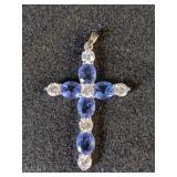 .925 Silver & CZ Cross Pendant - Beautiful