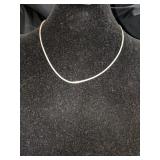 .925 Silver Chain -  15"   2.39 grams  H