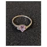 .925 Silver Amethyst Ring Sz 11  2.24g  H
