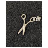 Silver Shears Charm  1.03g  C