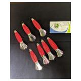 Fishing  Red spoons 7pcs