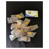 Fishing Bushy tail treble hooks doz pkg of 2
