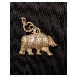 Sterling Silver Bear Charm  1.01g  C
