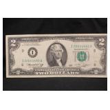 1976 $2 Bicentennial "I" Federal Reserve Bank Note
