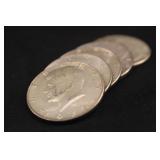 Lot of 5 40% Silver Kennedy Half Dollars