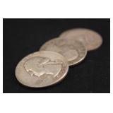 Lot of 3 Pre-64 Washington 90% Silver Quarters
