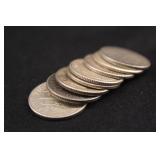 Lot of 8 Roosevelt Silver Dimes