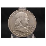 1961-D Franklin Silver Half Dollar