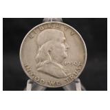 1950-D Franklin Silver Half Dollar