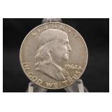 1962-D Franklin Silver Half Dollar