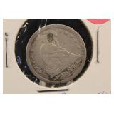 1854 Seated Liberty Quarter Love Token