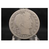 1914-S Barber Silver Half Dollar