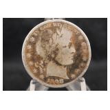 1908-D Barber Silver Half Dollar