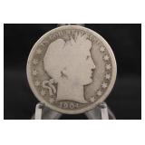 1904-P Barber Silver Half Dollar