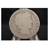 1905-S Barber Silver Half Dollar