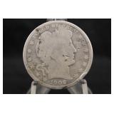 1906-D Barber Silver Half Dollar