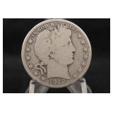 1912-D Barber Silver Half Dollar
