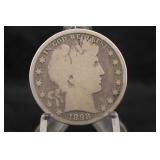 1898-P Barber Silver Half Dollar