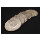 Lot of 5 40% Silver Kennedy Half Dollars
