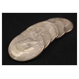 Lot of 6 40% Silver Kennedy Half Dollars