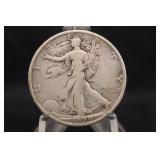 1929-D Walking Liberty Silver Half Dollar