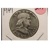 1961 Franklin Silver Half Dollar
