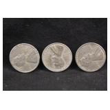 Lincoln Steel Wheat Cents 1943 P,D,S