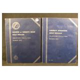 Lot of 2 Empty Used Coin Collecting Albums