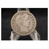 1906-P Barber Silver Quarter